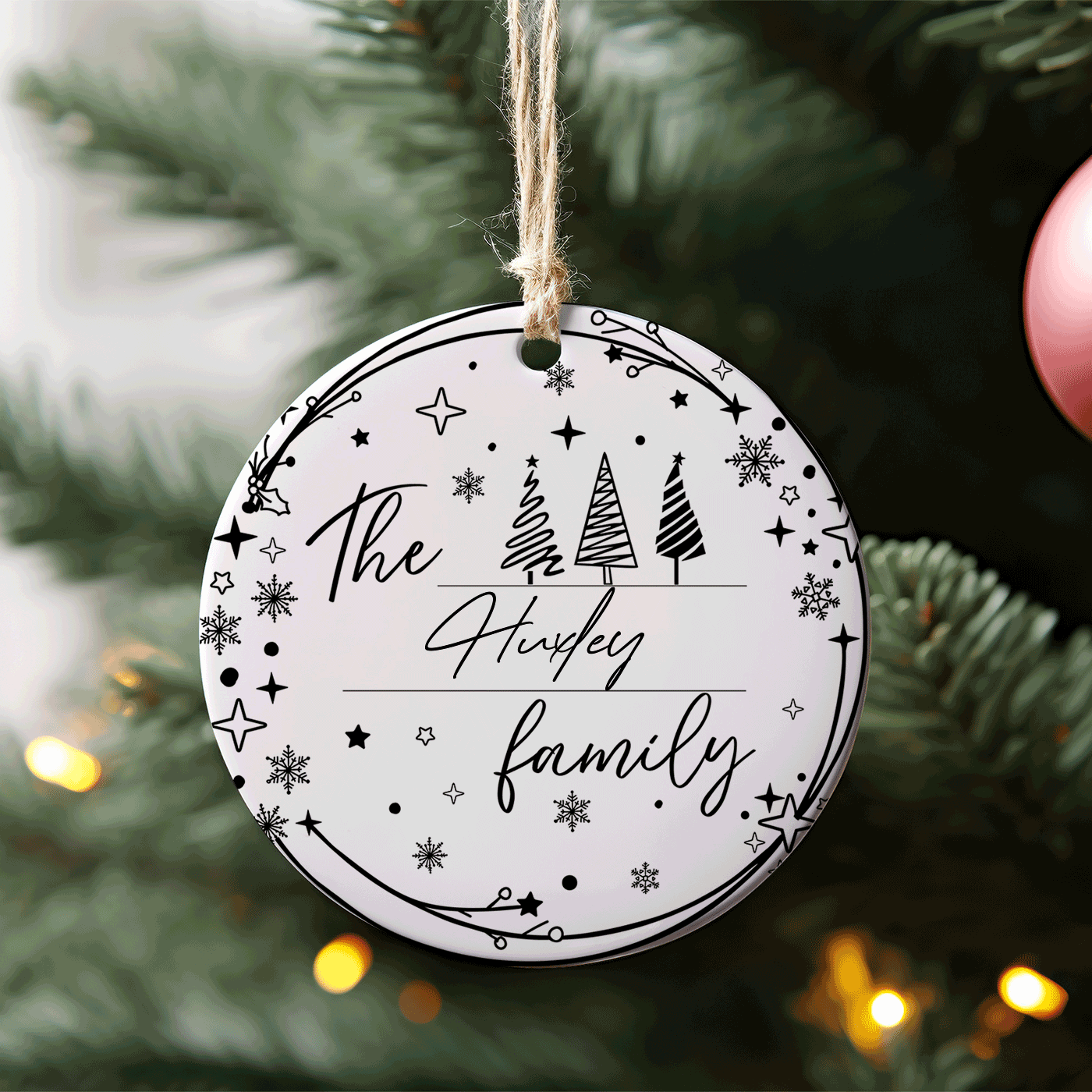 Home Sweet Home | Christmas in New Home State | Ceramic Ornament